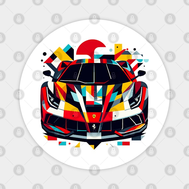 Ferrari F8 Magnet by Vehicles-Art